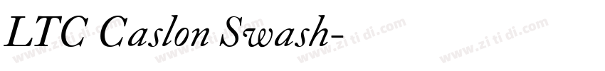 LTC Caslon Swash字体转换